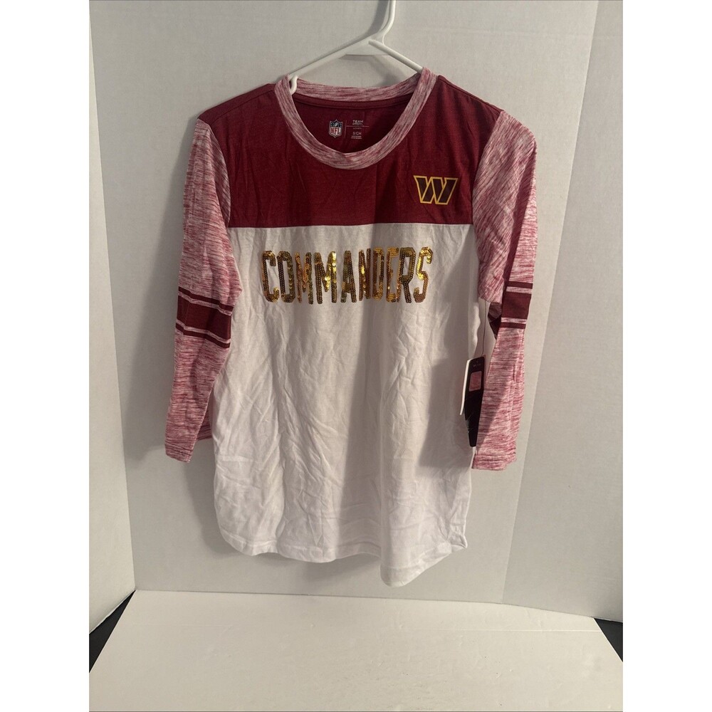 NFL Team Apparel Washington Commanders Long Sleeve Women's Size Small NWT